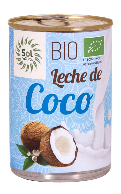 Leche de Coco para cocinar Bio 400ml sin gluten